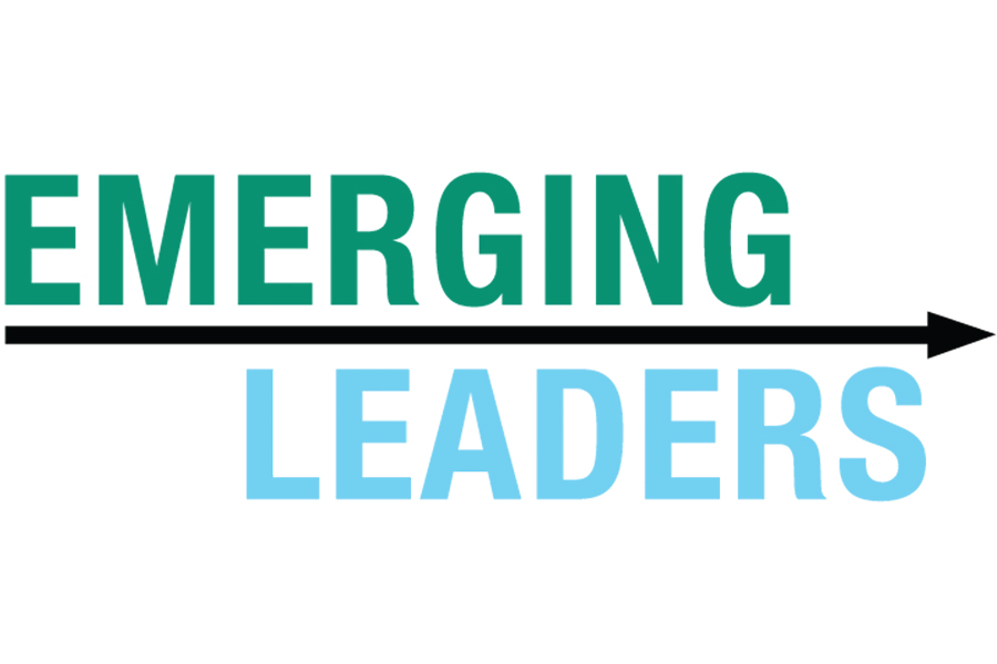 Emerging Leaders logo with an arrow between the words Emerging and Leaders