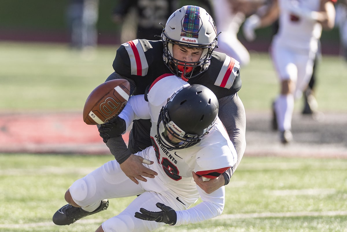 A football tackle