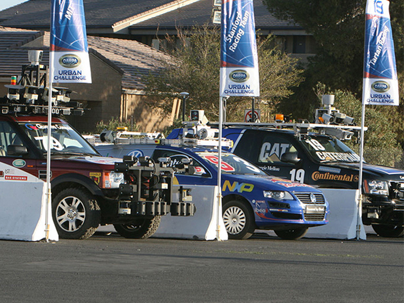 Carnegie Mellon University/NREC and General Motors built an autonomous SUV (named "Boss") that won first place in the 2007 DARPA Urban Challenge, 20 minutes ahead of the 2nd place finisher.  