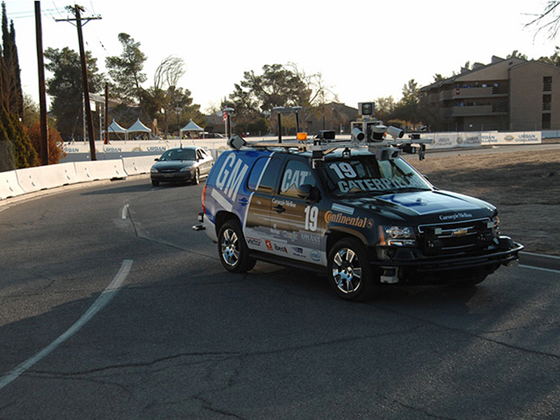 Carnegie Mellon University/NREC and General Motors built an autonomous SUV (named "Boss") that won first place in the 2007 DARPA Urban Challenge, 20 minutes ahead of the 2nd place finisher.  