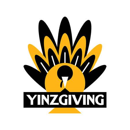 Yinzgiving logo of a black and gold turkey