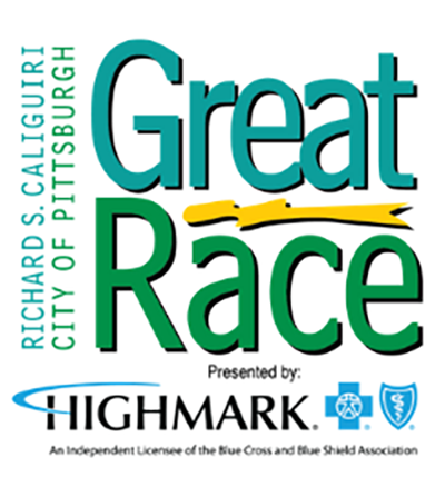 Event poster with text Richard S. Calliguiri City of Pittsburgh Great Race