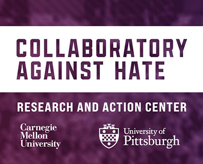 poster reads "collaboratory against hate"