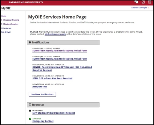 Myoie home page