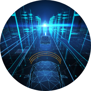 Graphic of autonomous vehicle data