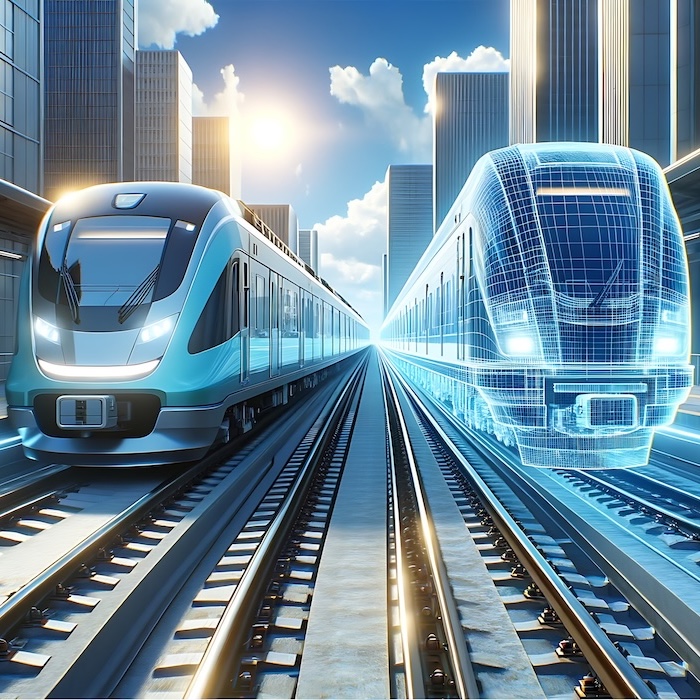 digital twin of train