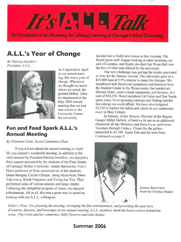 Summer 2006 Newsletter
