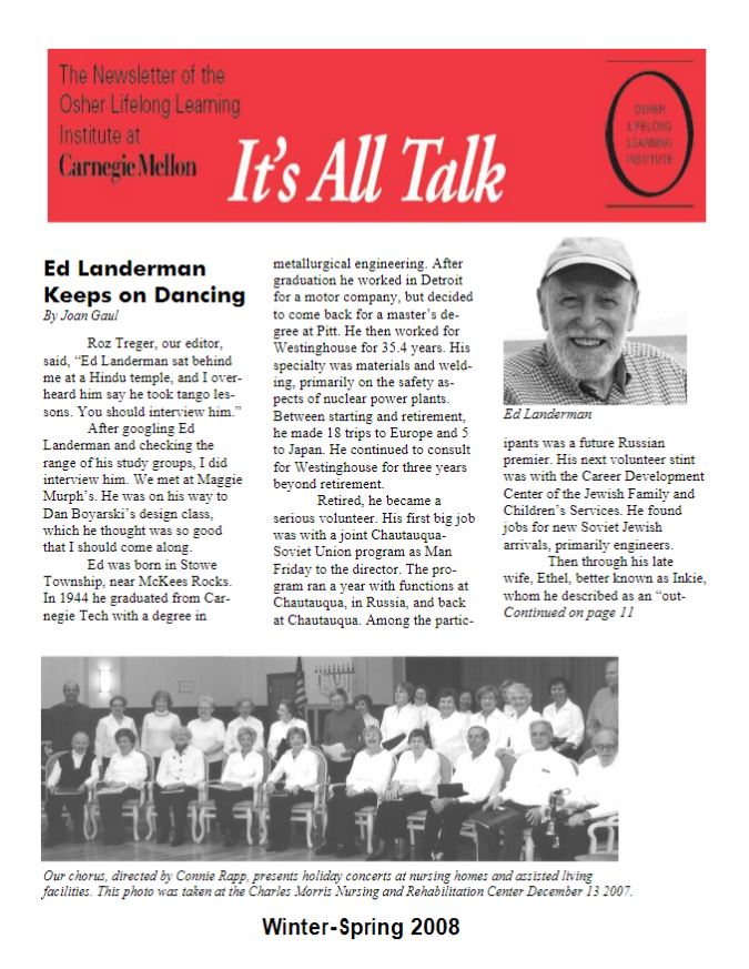 Winter/Spring 2008 Newsletter