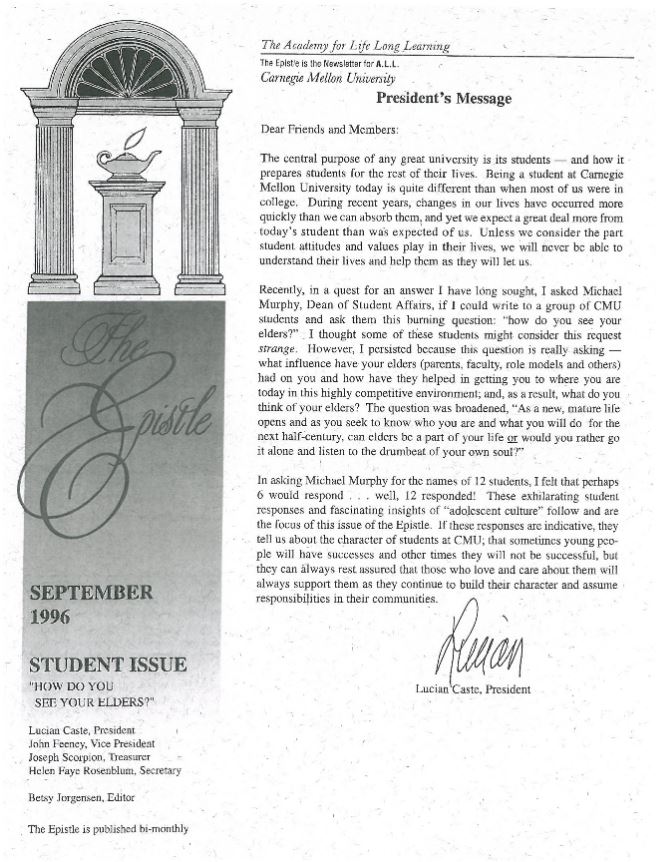 September 1996 Newsletter