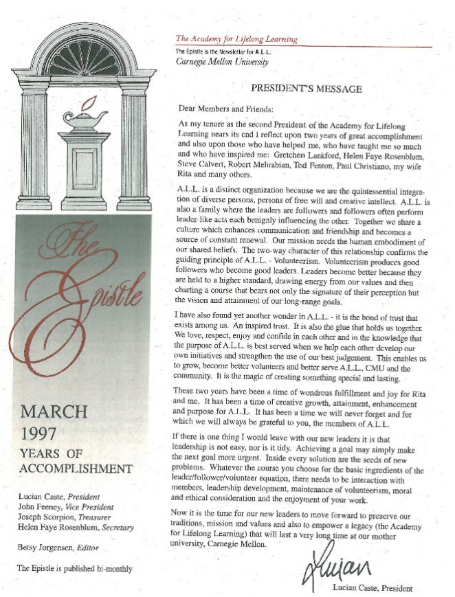 March 1997 Newsletter