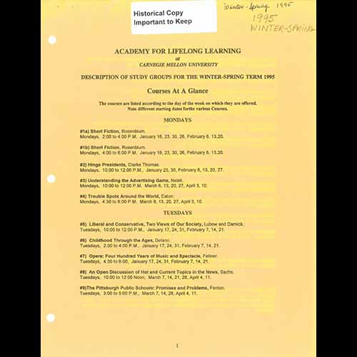 Winter 1995 Catalog