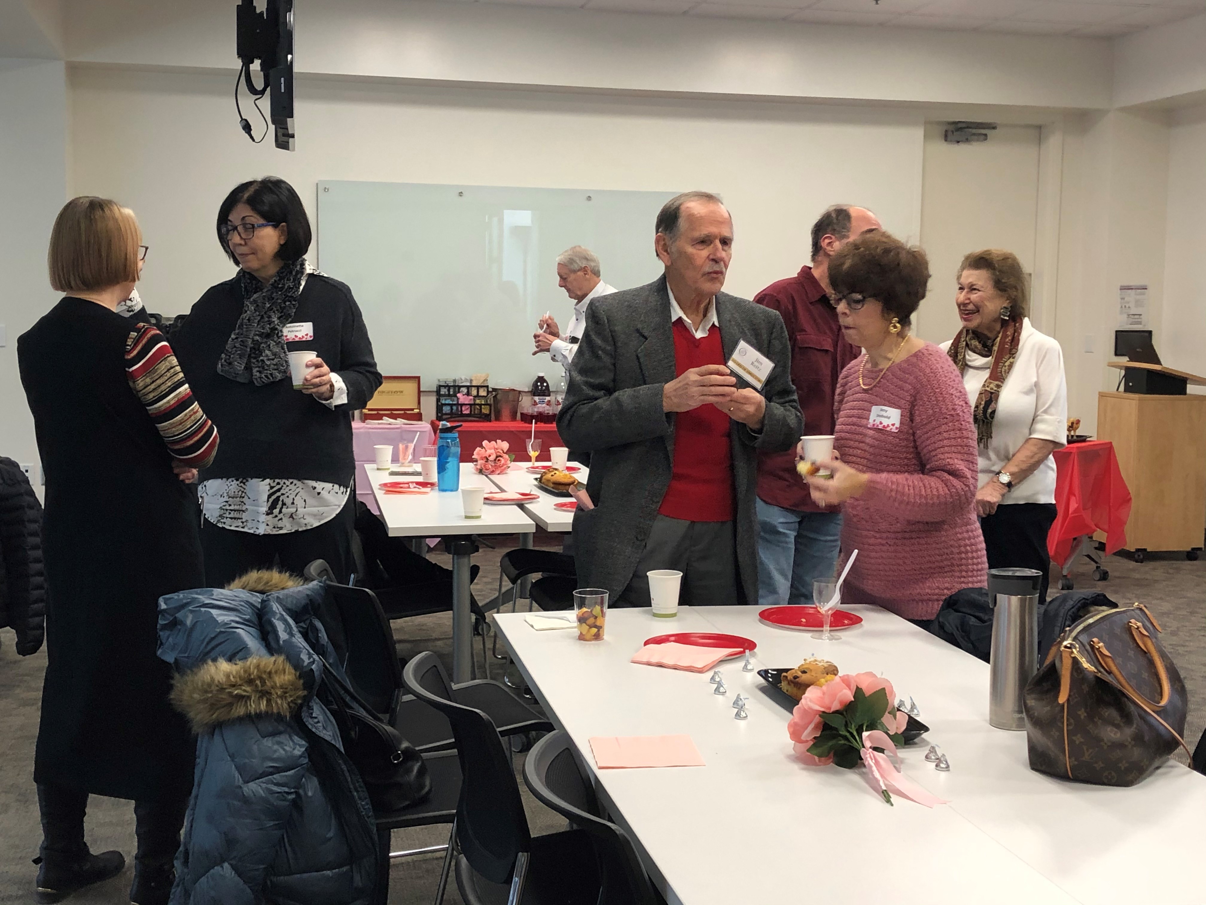 Volunteers enjoying the brunch