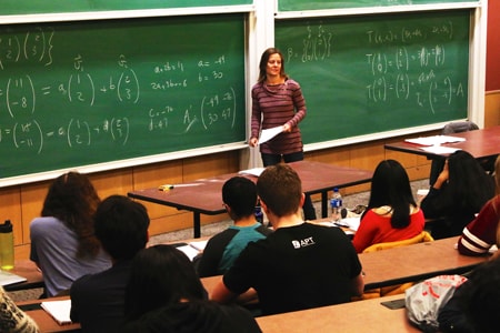 Tiziana Di Matteo in the classroom