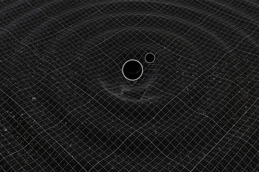 Black hole interacting with gravitational waves