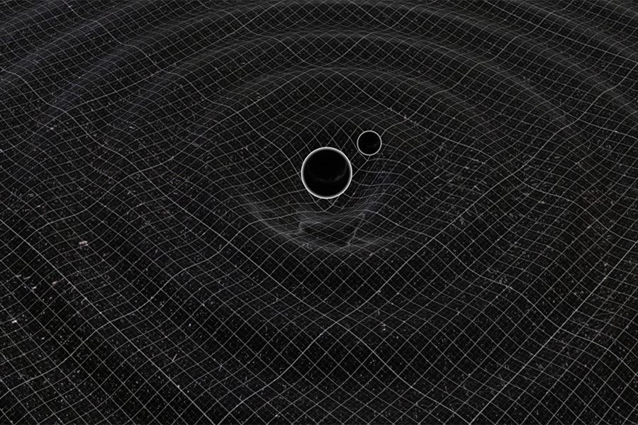 Black hole interacting with gravitational waves