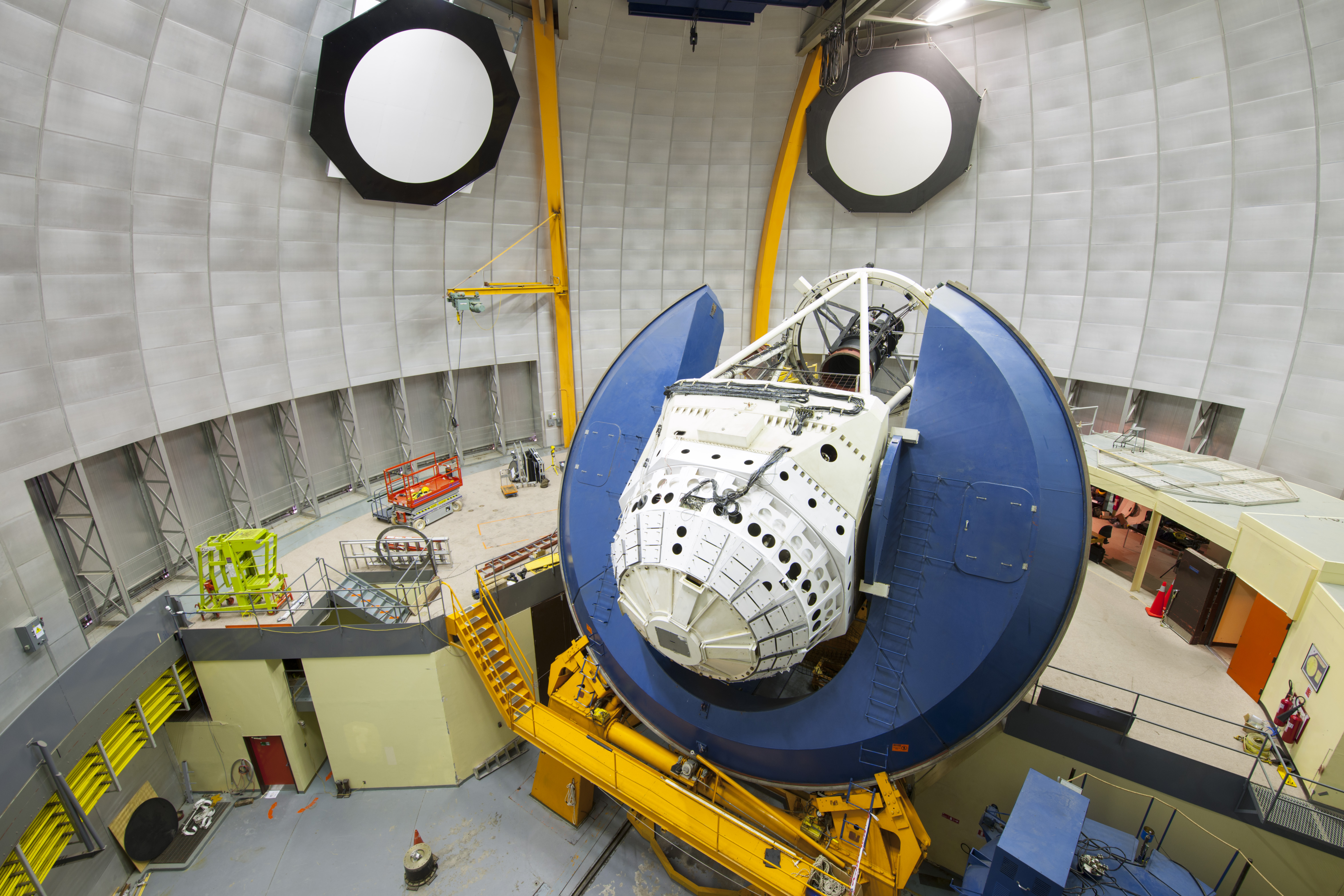 The 570-megapixel Dark Energy Camera on the 4-meter Blanco telescope at the Cerro Tololo Inter-American Observatory in Chile