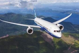 Boeing aircraft in flight