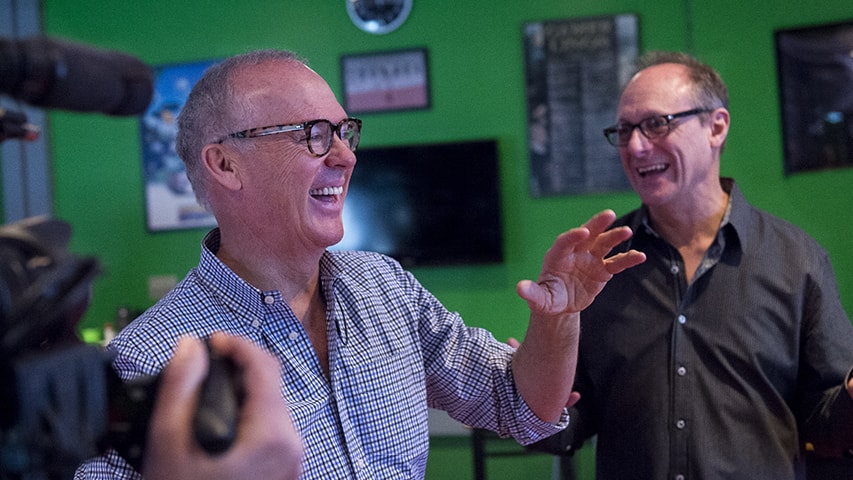 Michael Keaton and Ralph Vituccio