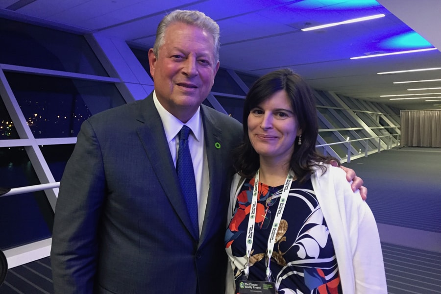 Ines Azevedo and Al Gore