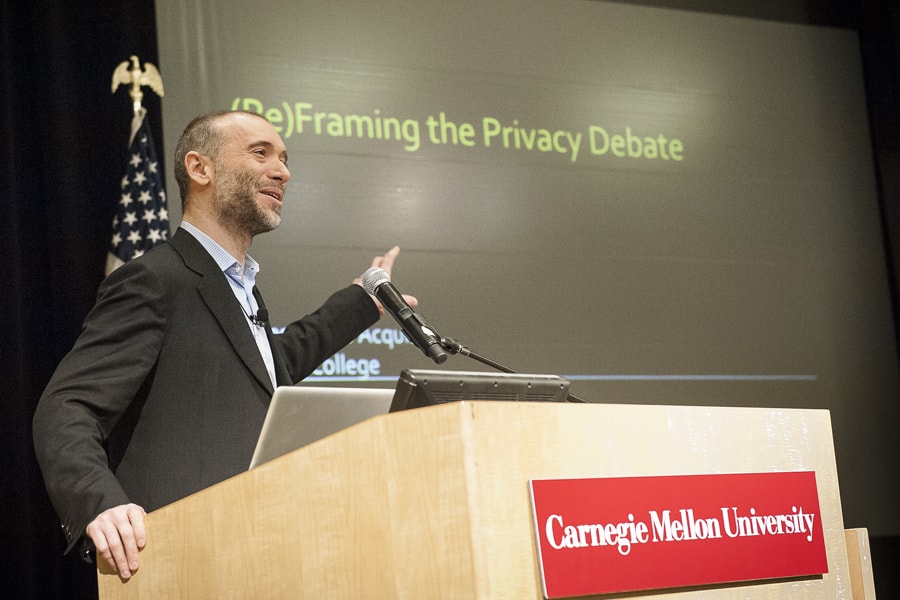 Alessandro Acquisti speaks at Privacy Day