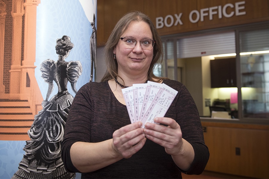 Maria Stoy is box office manager for the School of Drama. 