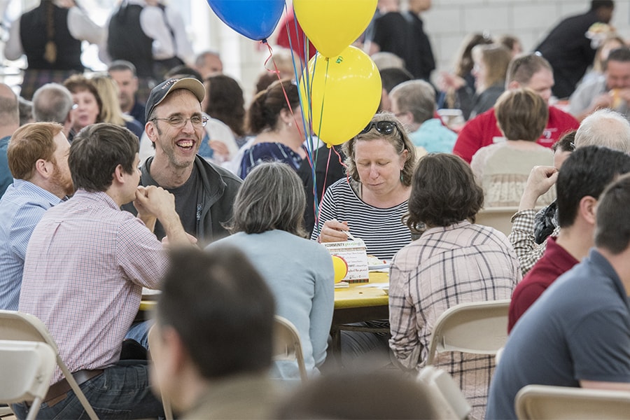 Table at the Staff Picnic