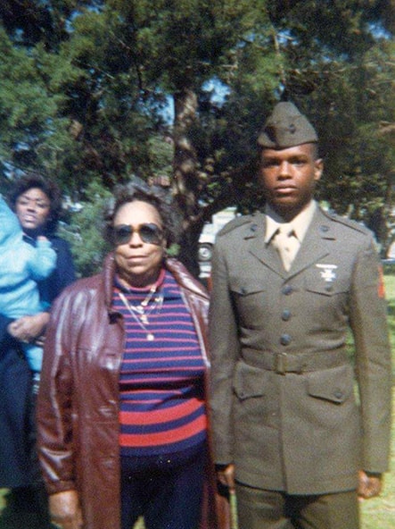 Mickens at Boot Camp graduation