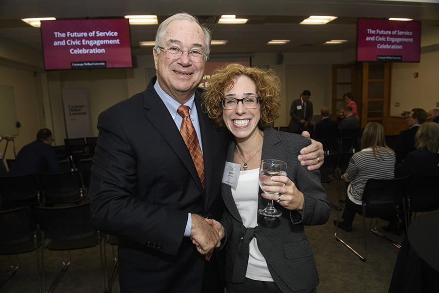 image of Jim Rohr with Elizabeth Vaughan