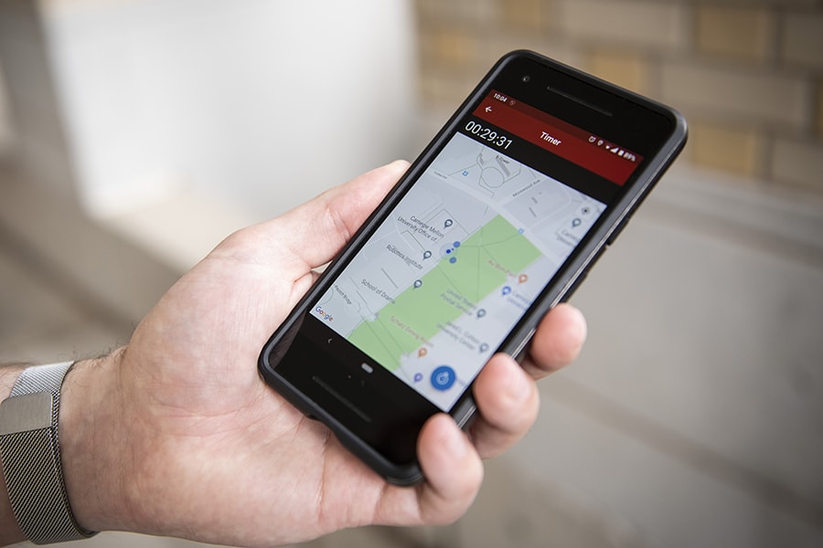 image of mobile app safety timer