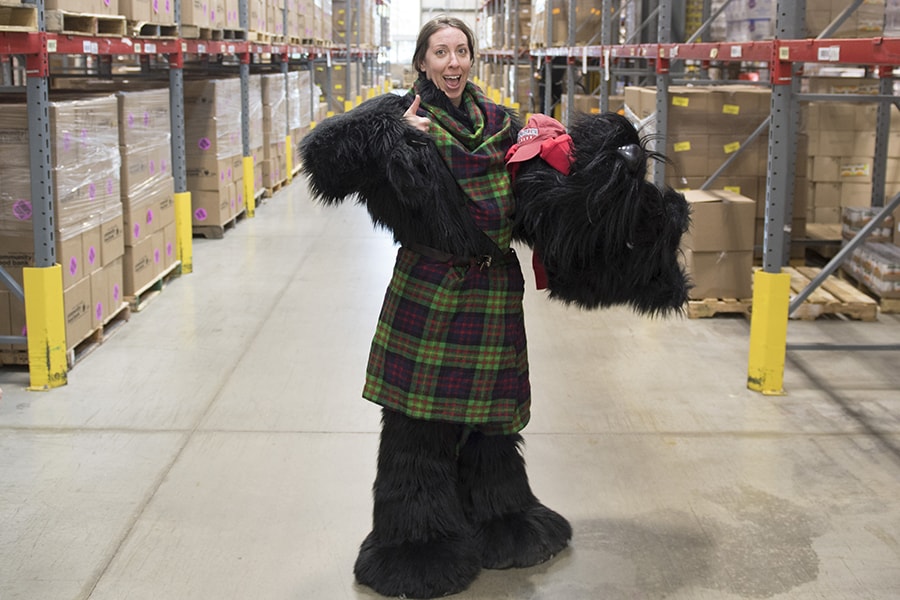 image of Laura Kelly at the food bank