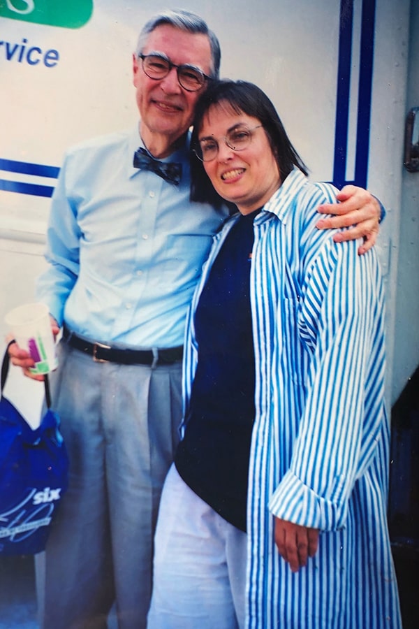 Image of Fred Rogers with Kathy Borland