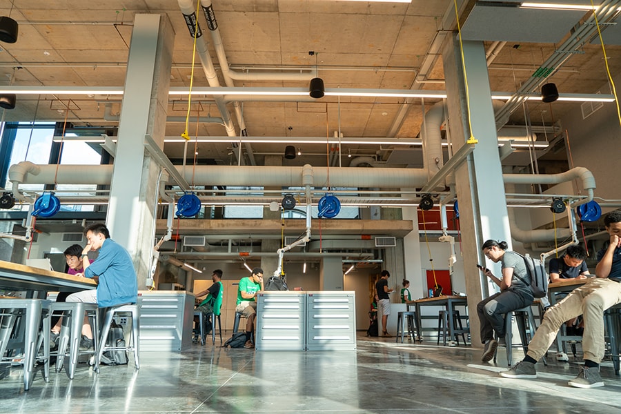 image of the highbay space in ANSYS Hall