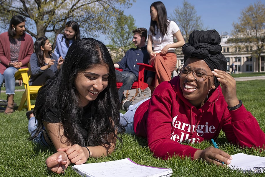 image of students having fun on the Cut