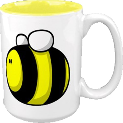 image of a mug with printed on it