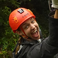 rock climbing image of Alexis Adams