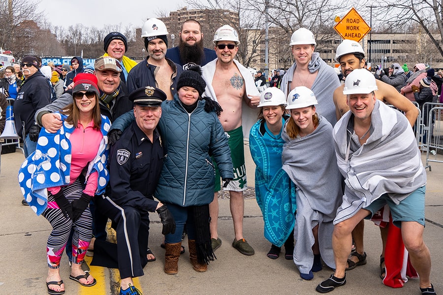 photo of CMU's Polar Plunge team