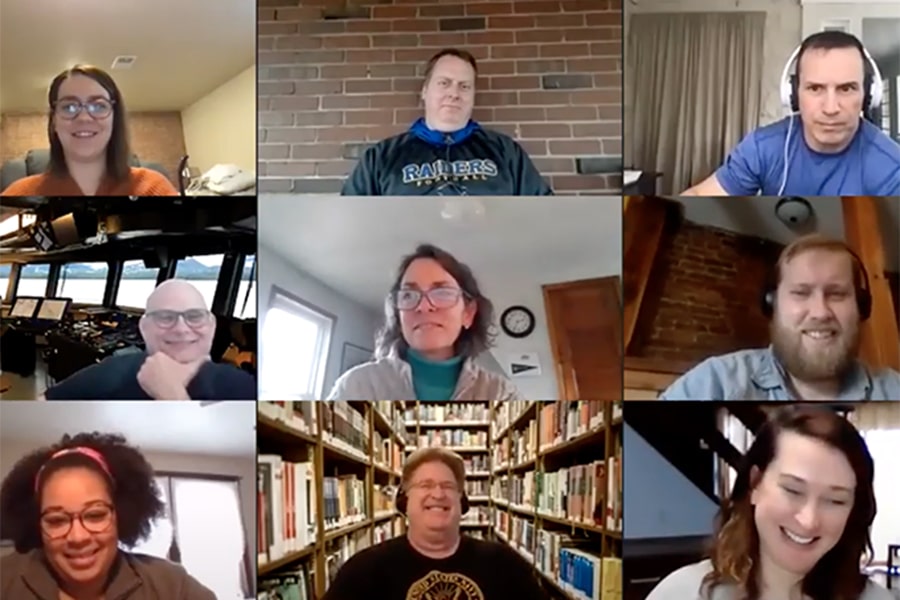 image of a zoom meeting with CMU experts and K-12 teachers