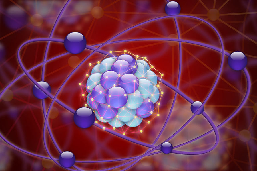 science image of atoms and molecules 