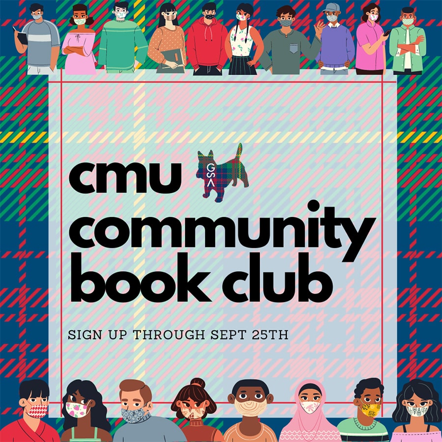 graphic promoting community book club
