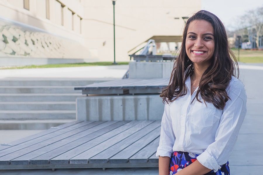 campus portrait of Roshni Mehta