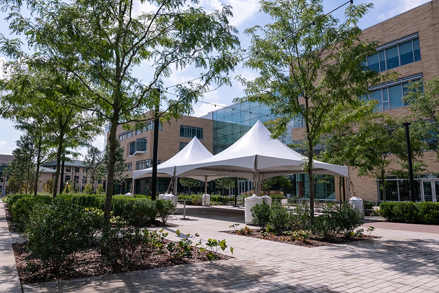 tent on the Tepper Quad