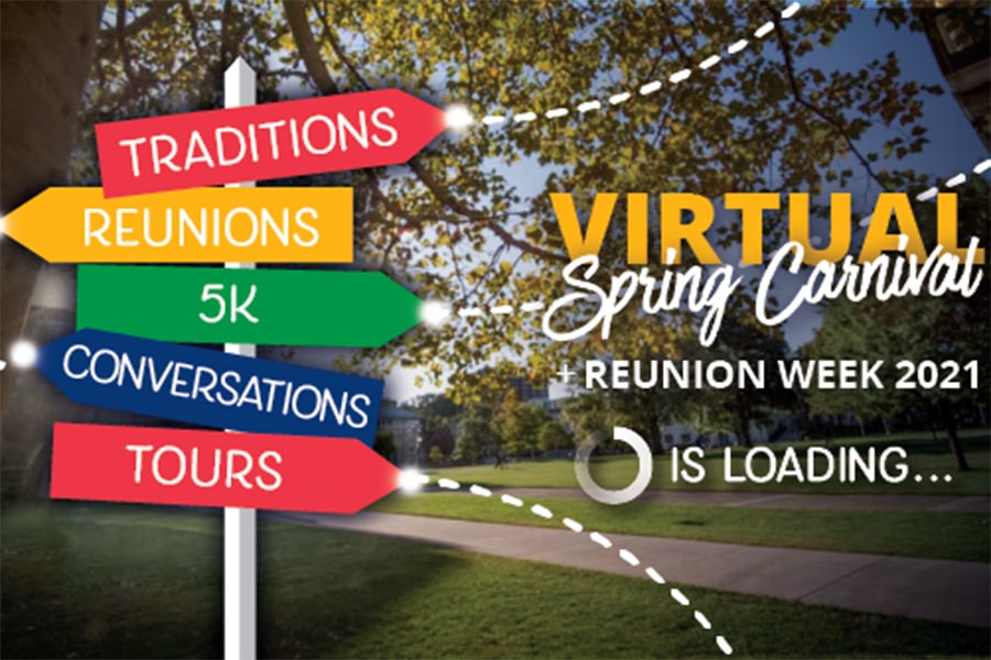 virtual spring carnival advertisement