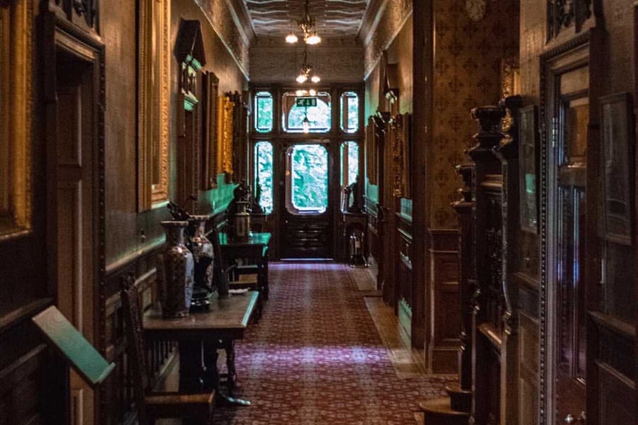 an interior hallway