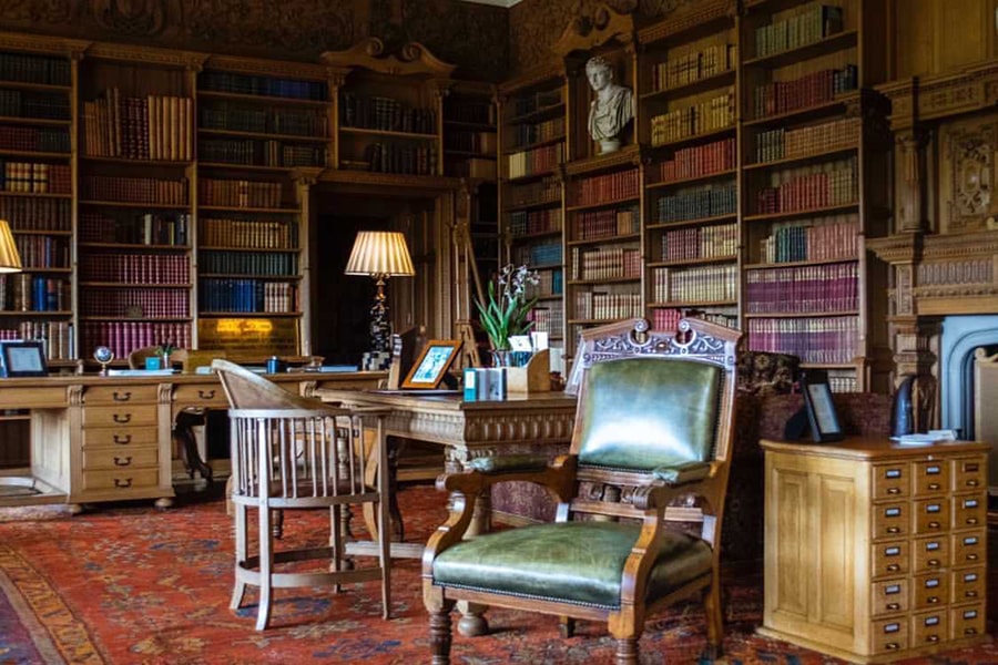 an office in Skibo Castle