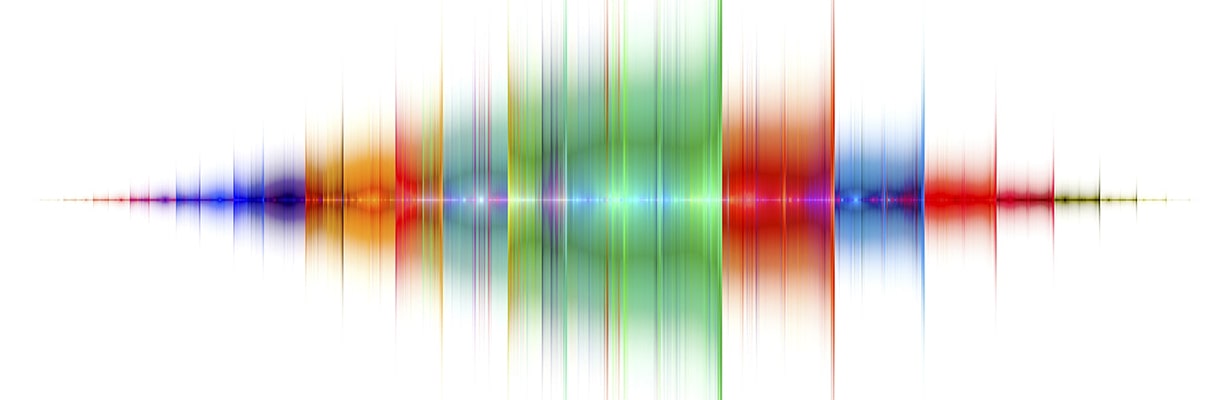 colored sound waves