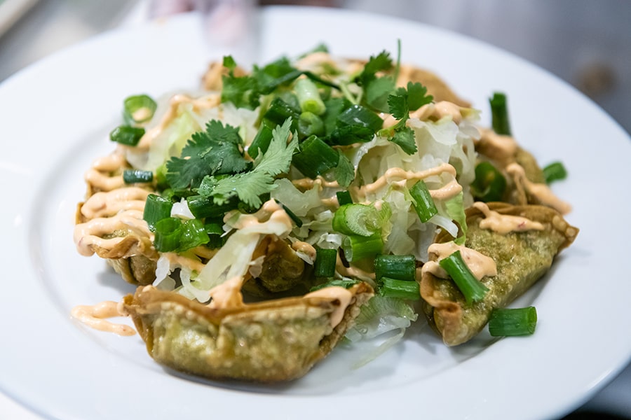 chicken and spinach bowl