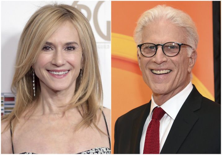 composite image of Holly Hunter and Ted Danson