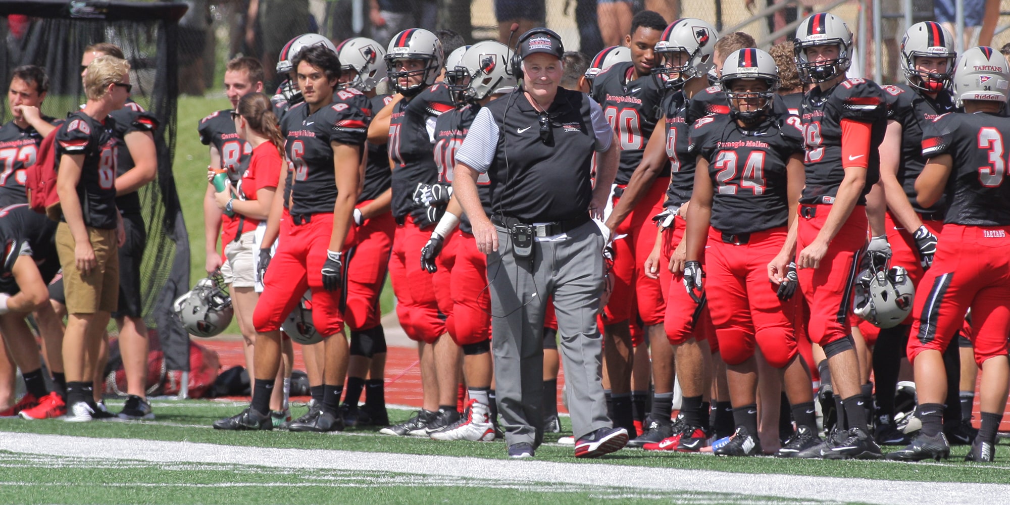 Lackner paces the sidelines