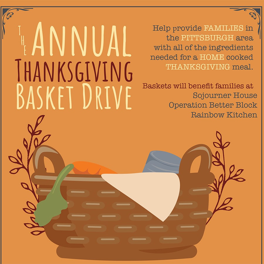 thanksgiving baseket drive ad