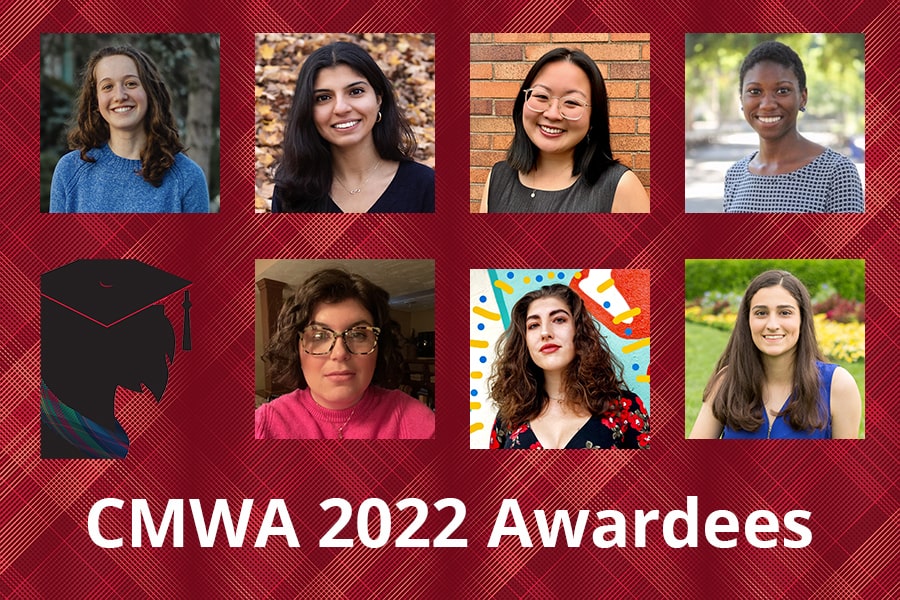 composite image of the 7 CMWA Scholarship recipients